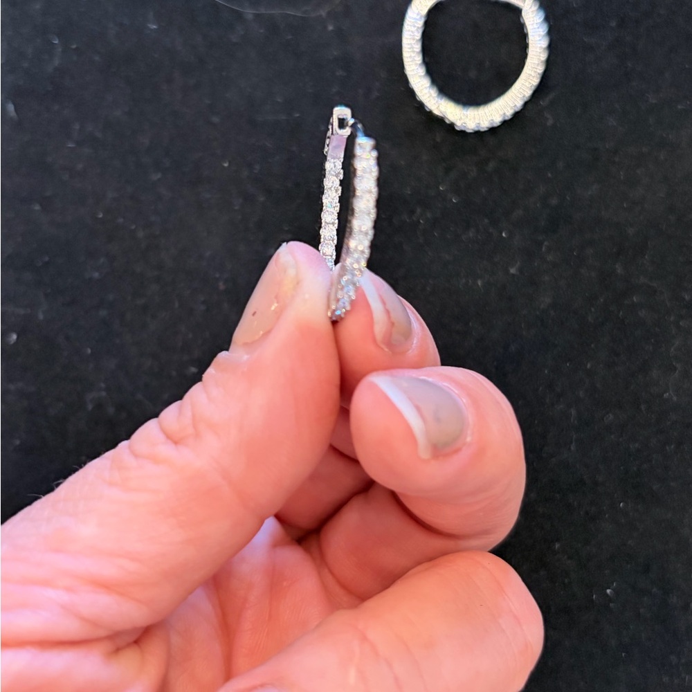 Elegant Silver Hoop Earrings
